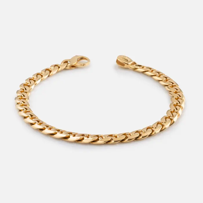 Bracciale a groumette uomo con moschettone Bracciale a groumette uomo con moschettone