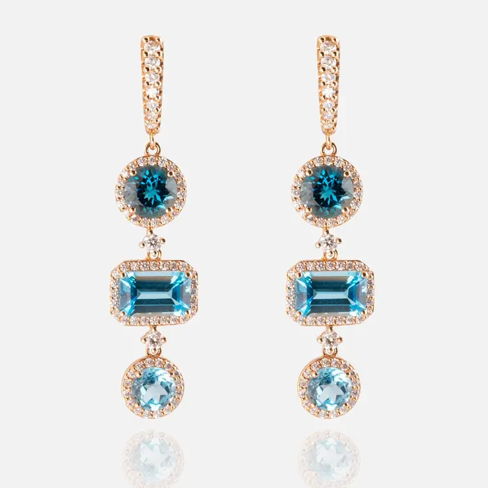 Orecchini in oro e pietre