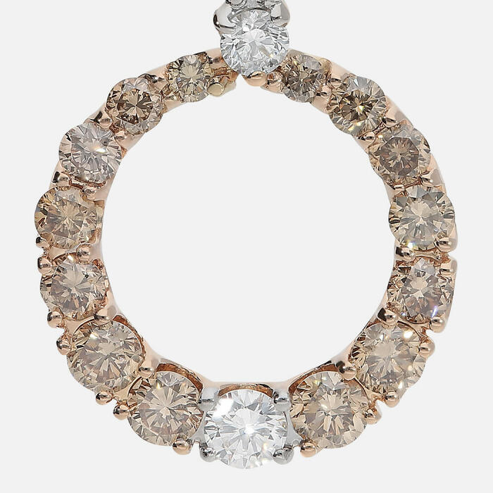 Orecchini cerchio diamanti