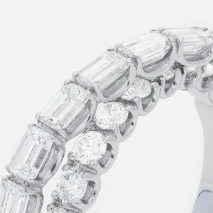 Anello doppio diamante